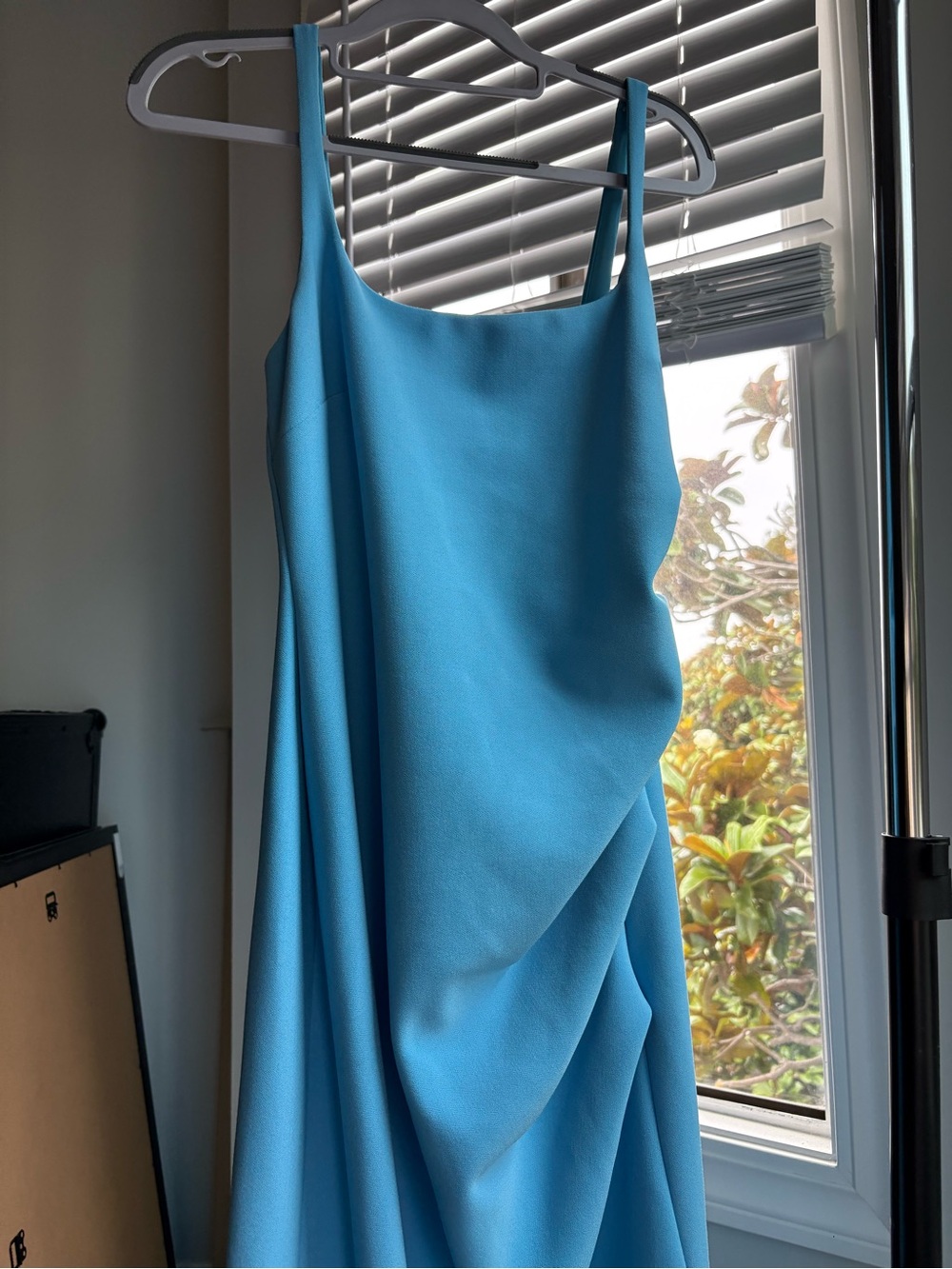 bec + bridge Aqua Blue Karina Tuck Midi Dress
